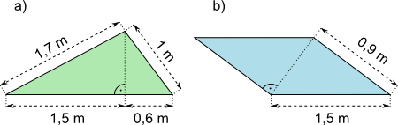 Pythagoras, Parallelogramm, Dreieck